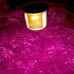 VERY RARE/ HARD TO FIND AROMATHERAPY CANDLE “THANKFUL” FRANKINCENSE +MYR…